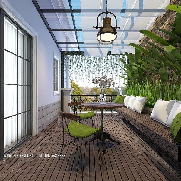 Thiết kế không gian xanh cho biệt thự VinHome RiverSide Long Biên Hà Nội
